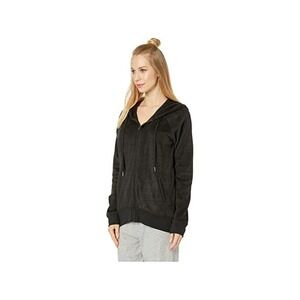 NEW PJ SALVAGE "Silky Lounge" Hoody Zip Front Jacket Black M Super soft